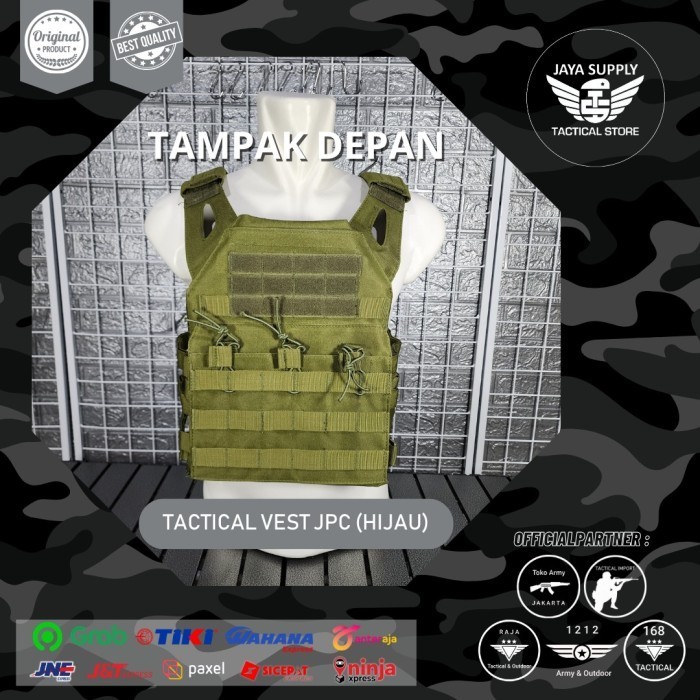 Rompi Jpc Airsoft Tactical Vest Fsbe Ciras Spc Emerson Molle Armor Od