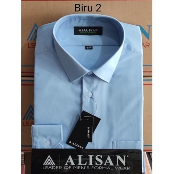 Kemeja Alisan Slimfit Lengan Panjang (100% Ori)