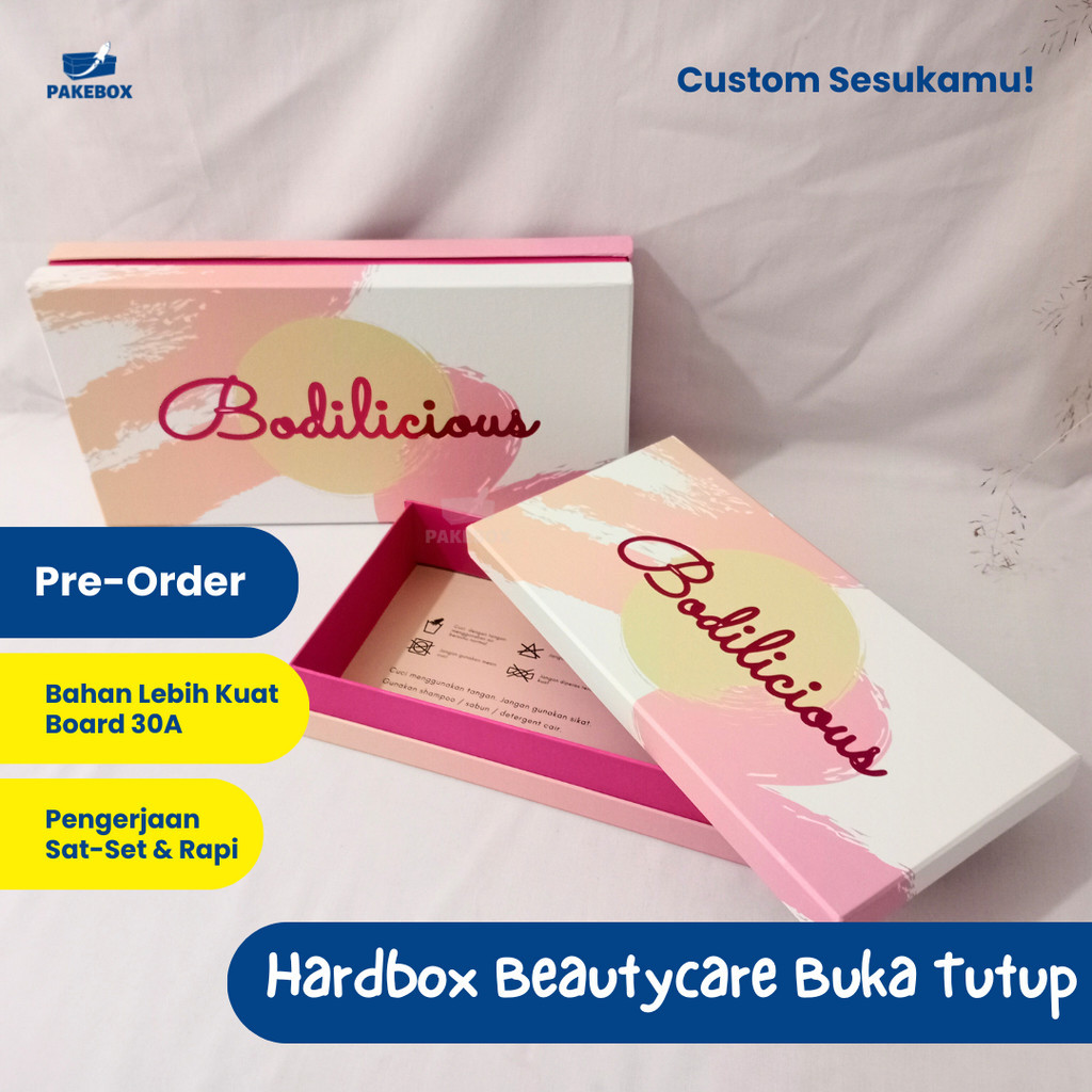 

Hardbox Bodycare Custom Buka Tutup - Kotak Kado - Gift Box Custom Lebaran/Kotak Hadiah Custom/Box Hampers/Box Seserahan/Box Bridesmaid