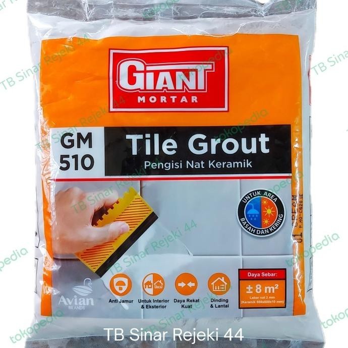 Giant Mortar Gm 510 Tile Grout Semen Mortar Warna Pengisi Nat Keramik Gratis Ongkir