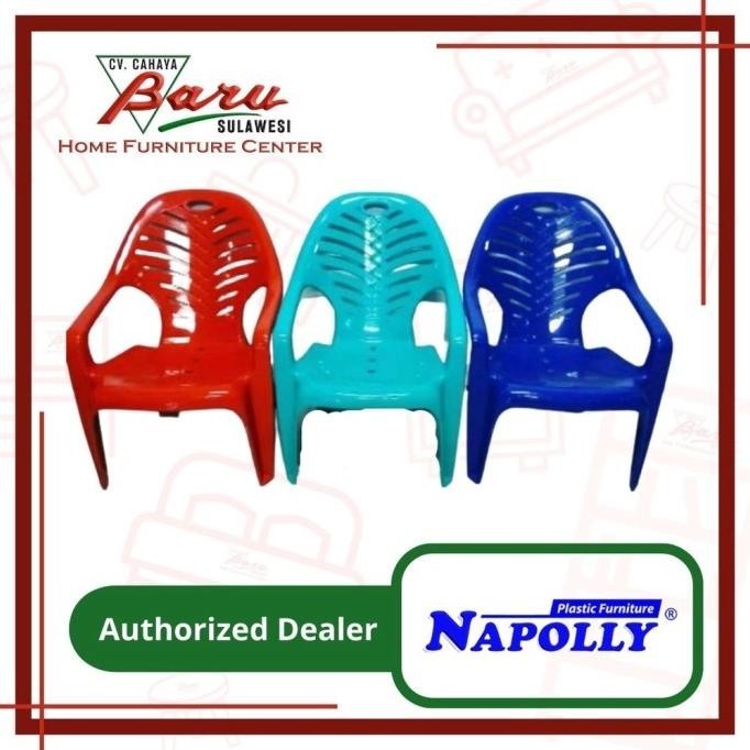 Kursi Plastik Napolly 909 - Khusus Makassar Sriagungjaya