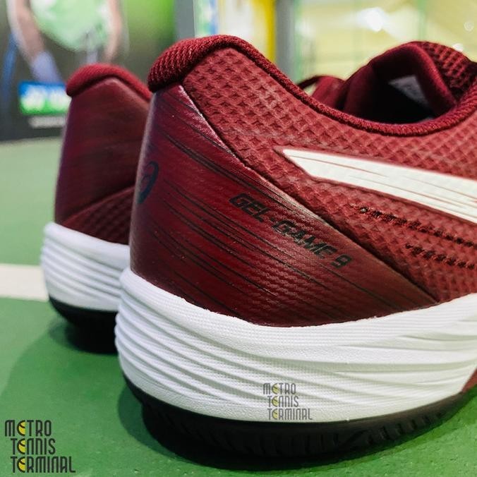 Asics Gel-Game 9 Antique Red White ( Sepatu Tenis )