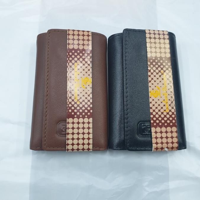 Terbaik Dompet Kunci Kulit Lombardi Giovanni Genuine Leather Original Merah Pengiriman Cepat