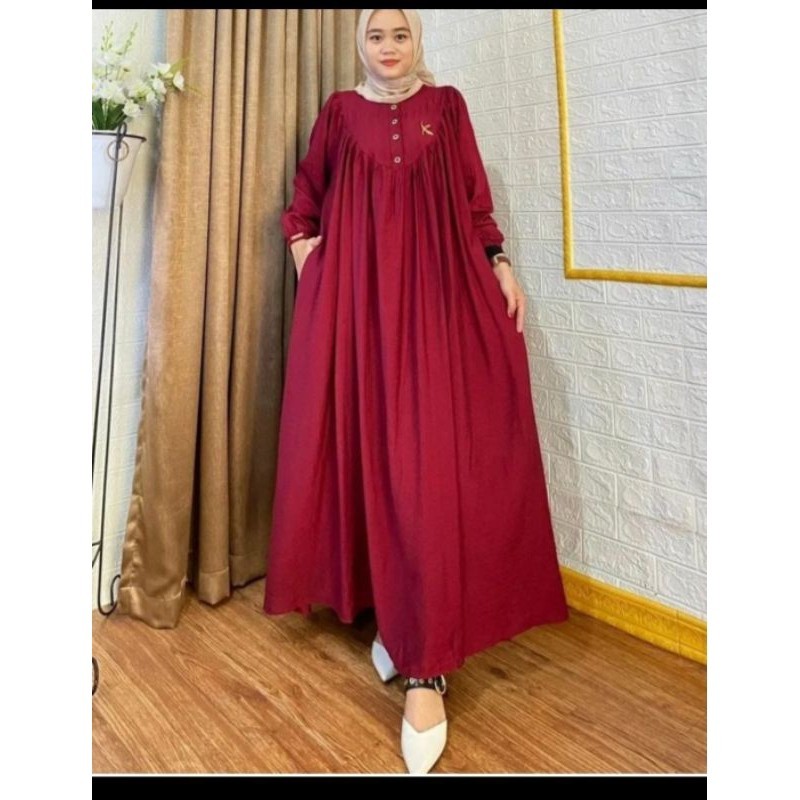 Gamis Wanita Games Lebaran 2024 Bisa Cod Abaya Pakaian Muslimah Dress Idul Fitri Kondangan Korean St