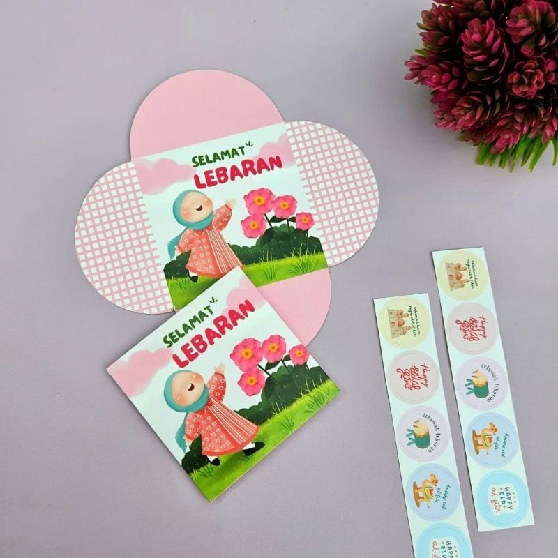 

( Isi 10 ) Amplop Lebaran Idul Fitri 1 Pack Isi 10 Lembar / Amplop Lebaran lipat free sticker / amplop lebaran murah / amplop lebaran lucu / amplop hijab