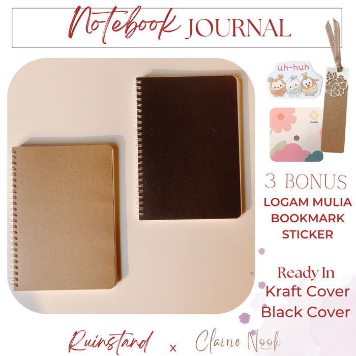

Wow Notebook - Planner - Jurnal - Journaling - Buku Catatan Clairie Nook Terbatas