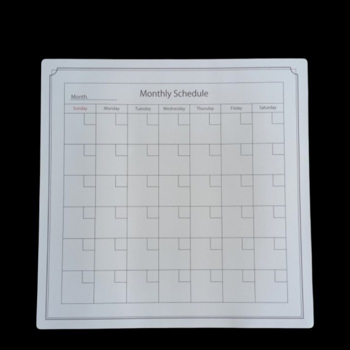 

Menakjubkan Monthly Planner Schedule Magnetic Board Sheet Magnet Jadwal Bulanan Murah