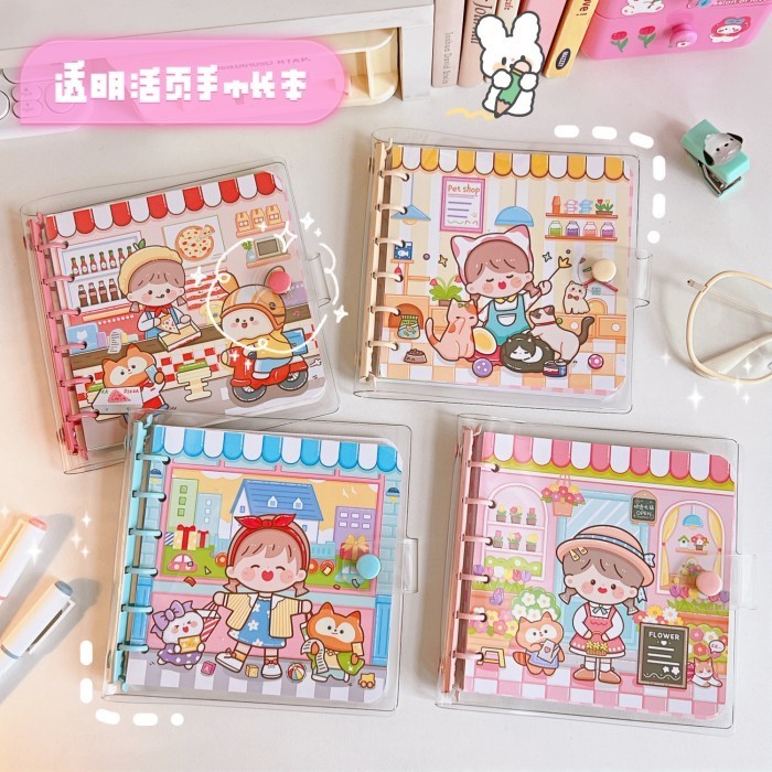 

Bergaransi Buku Planner Notebook Aesthetic Transparant Deco Diary Lucu B003 Bergaransi