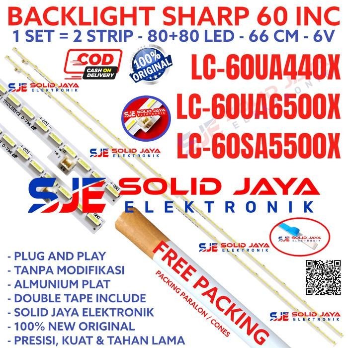 BACKLIGHT LED SHARP 60 IN LC 60UA440X 60UA6500X 60SA5500X LAMPU BL 6V
