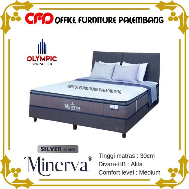 springbed olympic silver MINERVA matras kasur spring bed pillow top