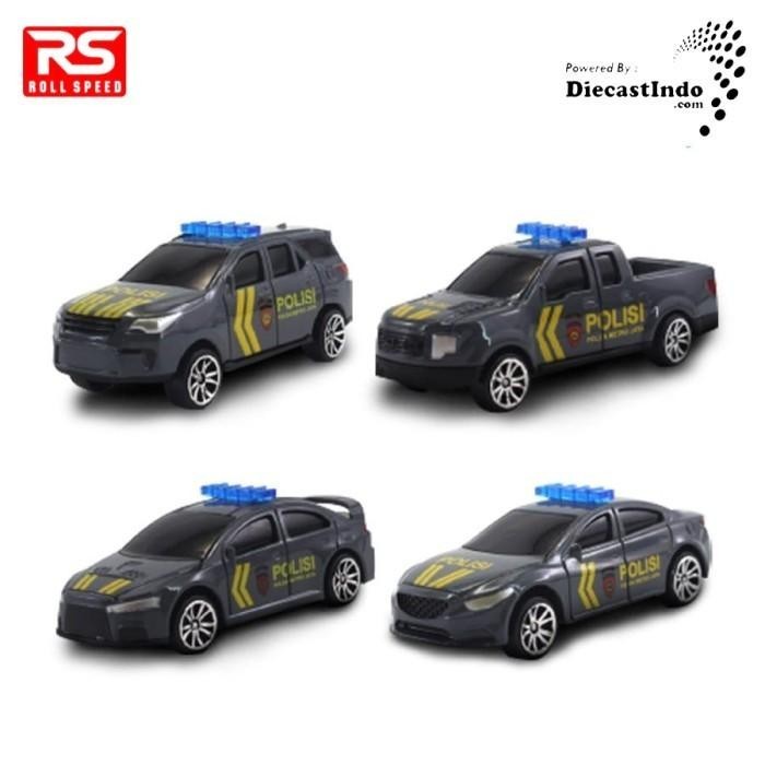 Diecast Metal Rs Roll Speed 1:64 Mobil Polisi Pjr Dan Sabhara