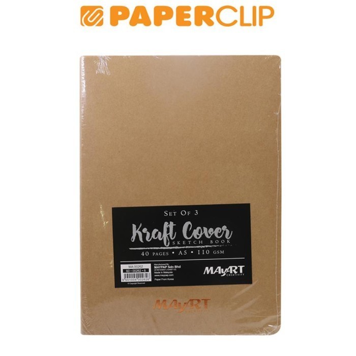 

Murah Sketchbook Mayart Kraft Cover A5 40S 60-00262-6 Set 3 Sale!!!