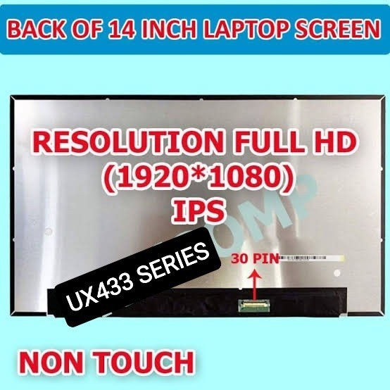 Led Lcd Asus Zenbook Ux433 Ux433F Ux433Fn Ux433Fq No Touch