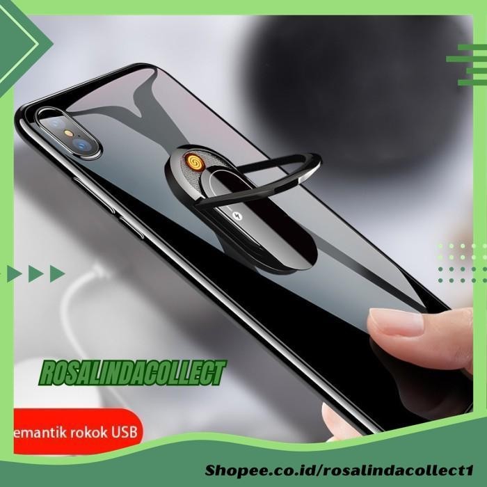 PREMIUM KOREK API ELEKTRIK RING HOLDER HANDPHONE USB HIGHT CLASS PRODUK 