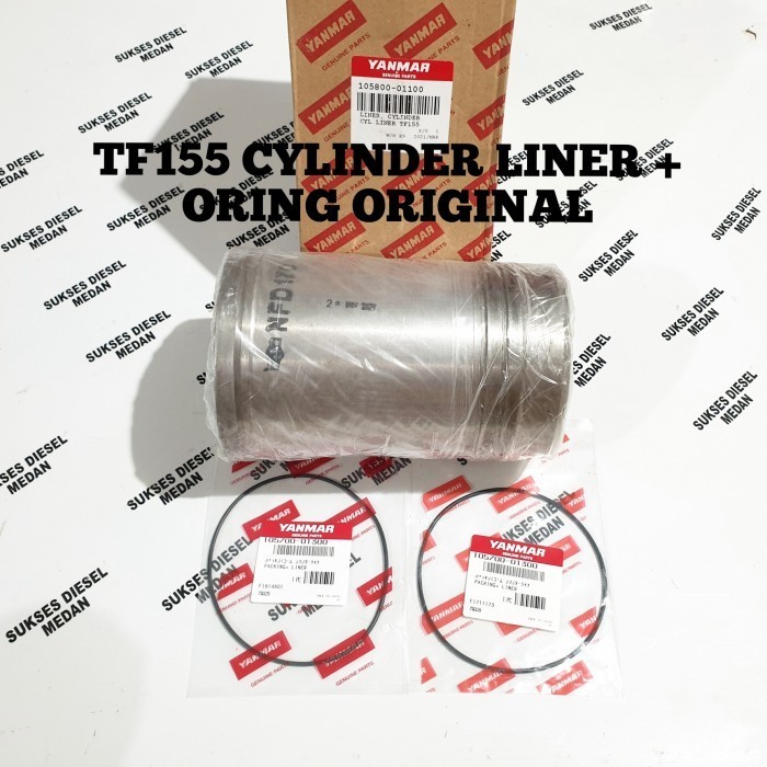 TF155 Cylinder Liner Boring + Oring Mesin Diesel Yanmar Original