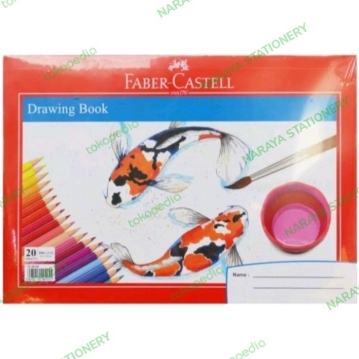 

Wow Buku Gambar A4 Motif Fish Faber Castell Gilaa!!!