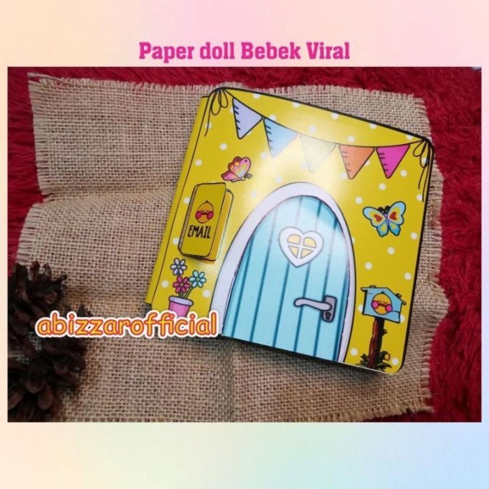 

Sale Cute Yellow Duck Paper Doll Viral Mainan Kertas Anak Quite Book Viral Sale!!!