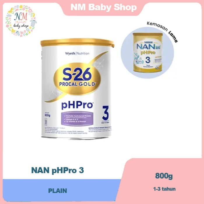 NAN PH PRO 3 800GRAM/ SUSU BAYI 1-3 TAHUN