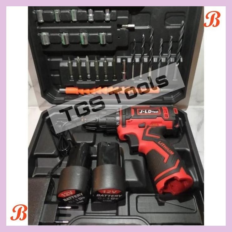 CORDLESS DRILL BATTERY 12V - BOR OBENG BATERAI - INCLUDE TOOL KIT -JLD