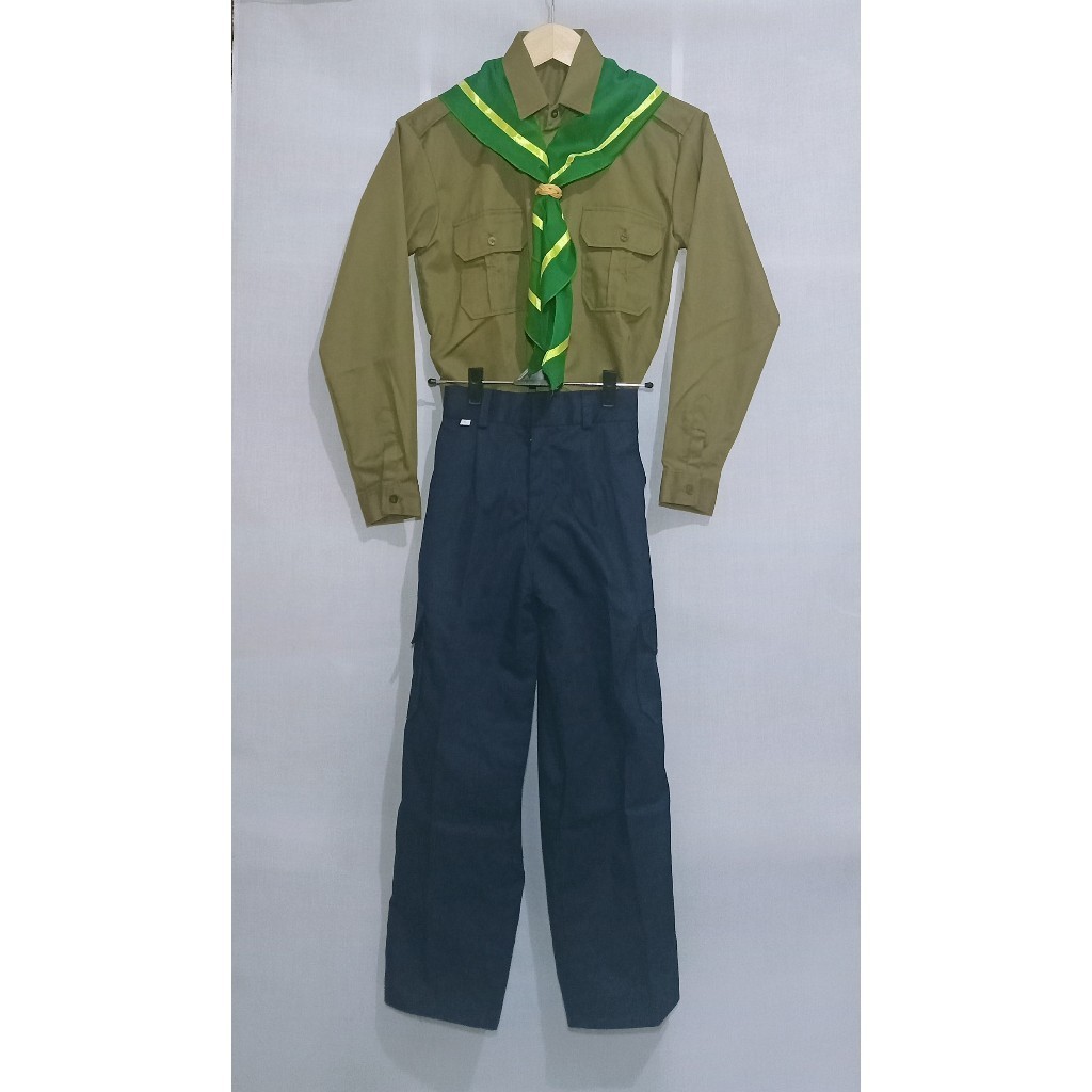 [BEST DEAL] Setelan Seragam HW Muhammadiyah Putra SD Polos Baju Celana Hasduk Pita Kuning Seragam HW