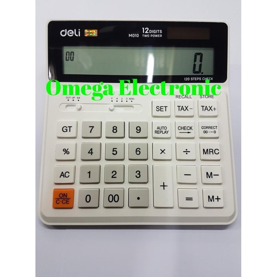 

New! Deli M010 - Check & Correct Calculator Kalkulator 12 Digits - Hitam ,,