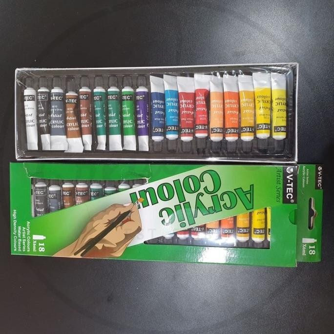 

Berkualitas! Cat Acrylic 18 Warna V-Tec - Cat saja .,