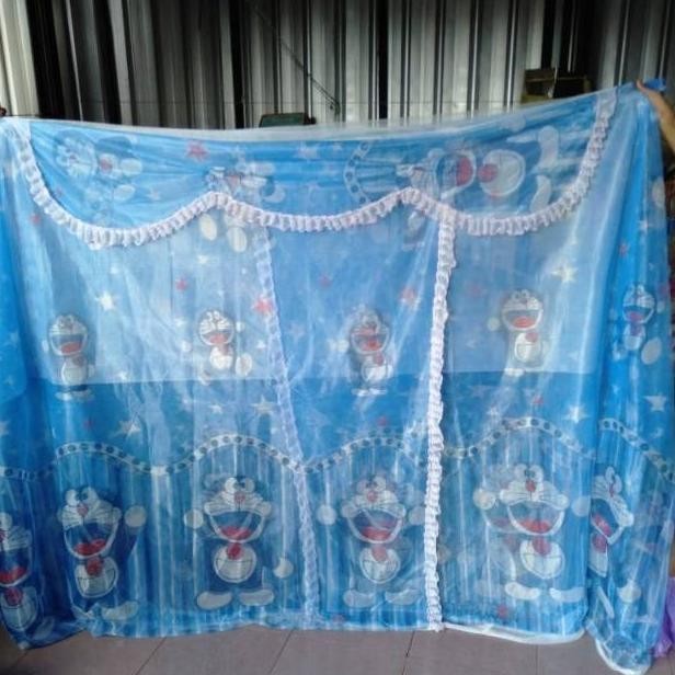 Best Kelambu Kotak Anti Nyamuk Motif Karakter Kartun Lucu - hellokitty pink, 180x200cm ,,