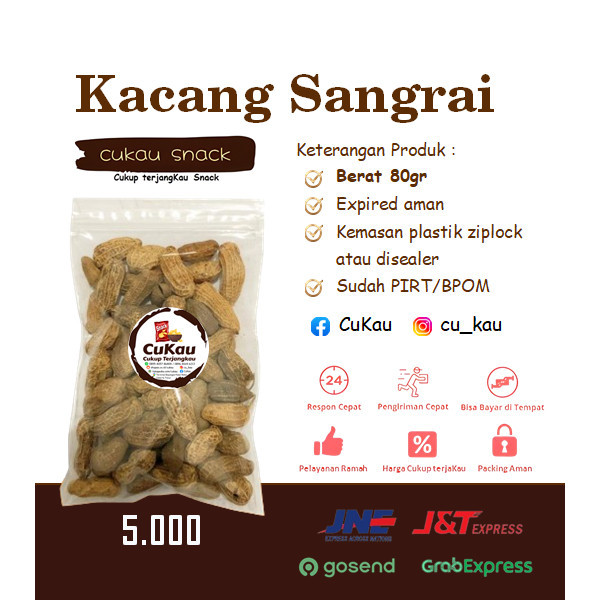 

Kacang Sangrai Snack / ngemil makanan ringan / cemilan kiloan murah / COD / PROMO 5000 - Cukau Snacks