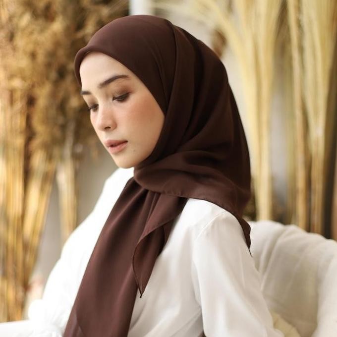 Bisa Cod Segiempat Basic Paris Premium Polos Jilbab Putih Sekolah Hijab Segi4 Viral 