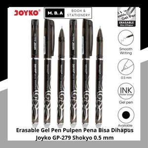 

Erasable Gel Pen Pulpen Pena Bisa Dihapus Joyko GP-279 Shokyo 0.5 mm