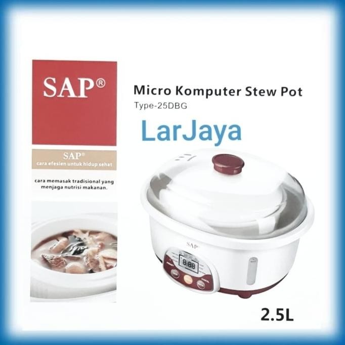 Stew Pot Cooker / Slow Cooker Sap 25Dbg / 2,5 Liter Micro Computer Original