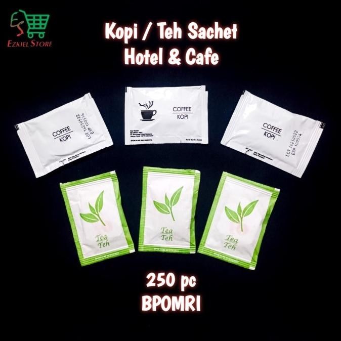 

(PRODUK) Kopi Teh Sachet Hotel Cafe 250 pcs Kopi Instan Teh Celup TERLARIS