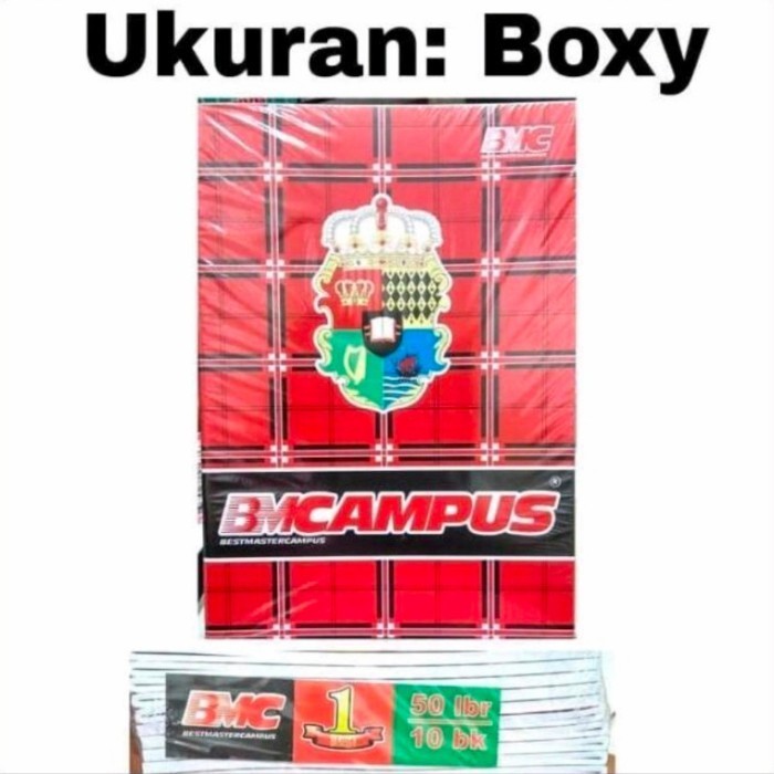 

Buruan Buku Tulis Bmc Campus Boxy 50 Lembar / 1Pak (10Buah) Trendi