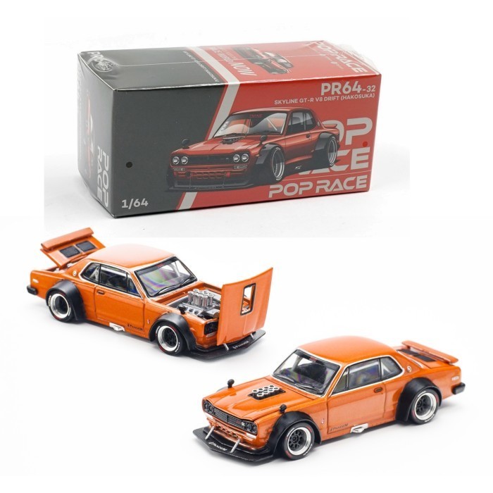 Pop Race Skyline GT-R V8 Drift (Hakosuka) Orange