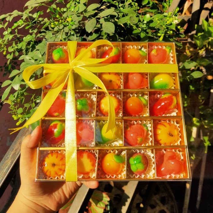 KUE HAMPERS IMLEK , KUE BUAH MINI THAILAND, LUKCHUP, DESSERT, IMLEK