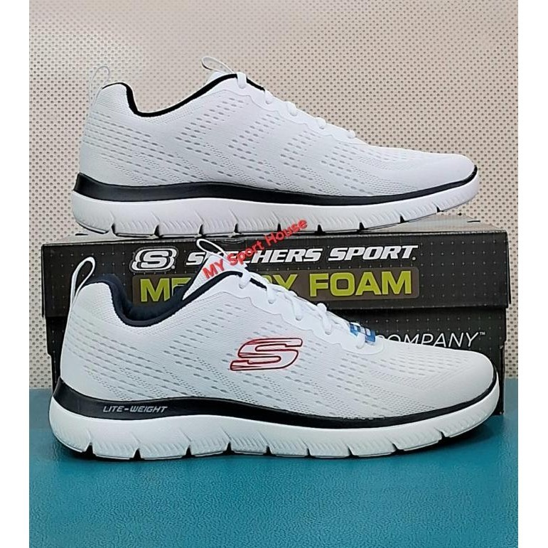 Sepatu Sneakers Pria Skechers Summits Original - White Tashirokase
