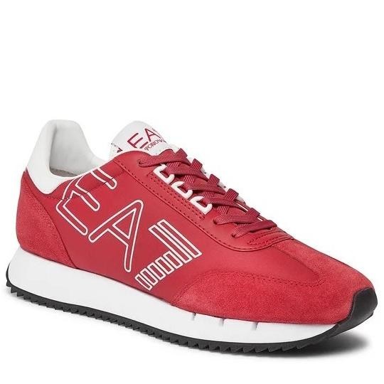 Sneakers Pria Aemani Emporio Ea7 Trainers Red Original Authentic Mikiokatsu54