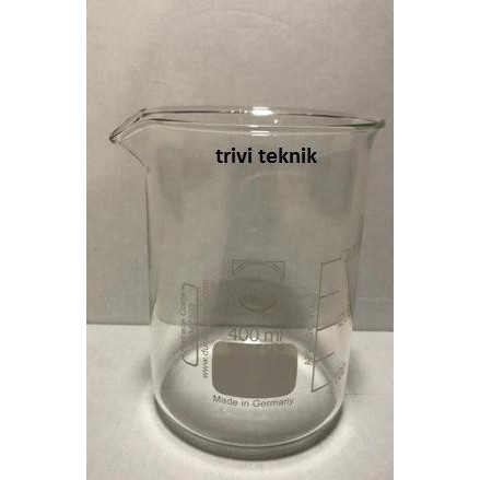 Beaker low 400ml,schott duran,gelas ukur lab