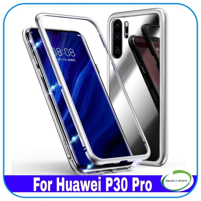 Casing P30 Pro P 30 Pro Magnetic Case Aluminum Bumper Glass