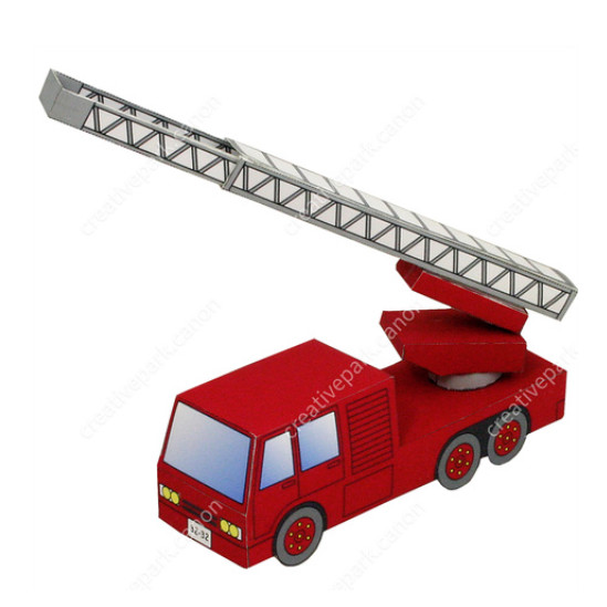 MOBIL TRUK PEMADAM KEBAKARAN MUDAH papercraft miniatur action figure diy kerajinan kertas tangan mai