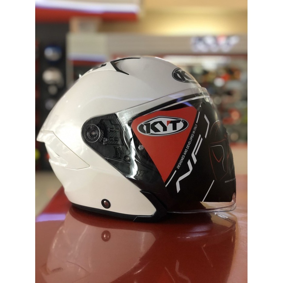 KYT NFJ Solid White