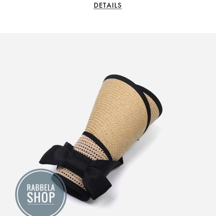 Bisa COD Topi Wanita Topi Lebar Gulung Praktis Topi Wanita Anti Uv Cream