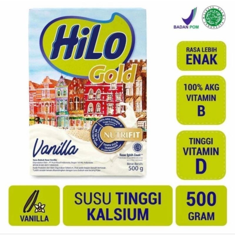 

Hilo Gold Vanilla 500gr | Susu Tinggi Kalsium