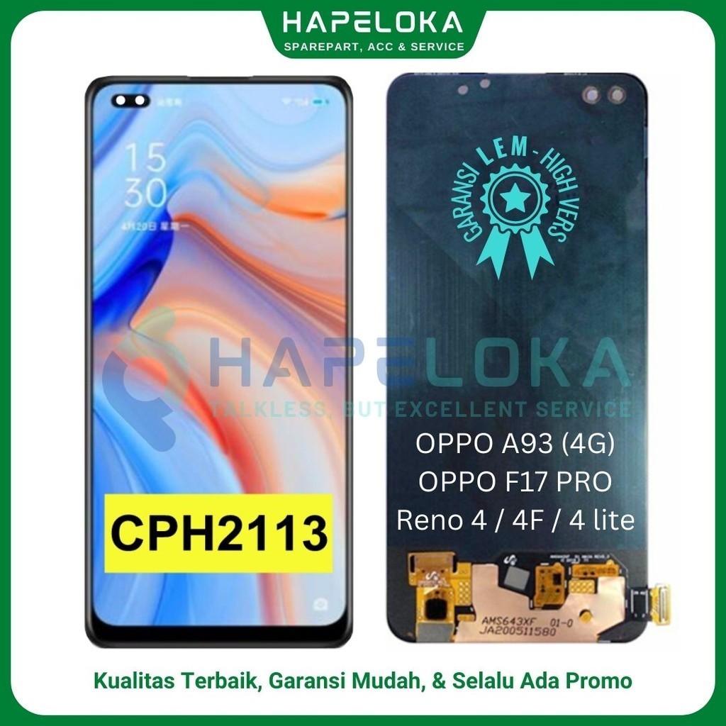 LCD TOUCHSCREEN OPPO A93 4G / F17 PRO / RENO 4 / RENO 4F / RENO 4 LITE - ORI COMPLETE
