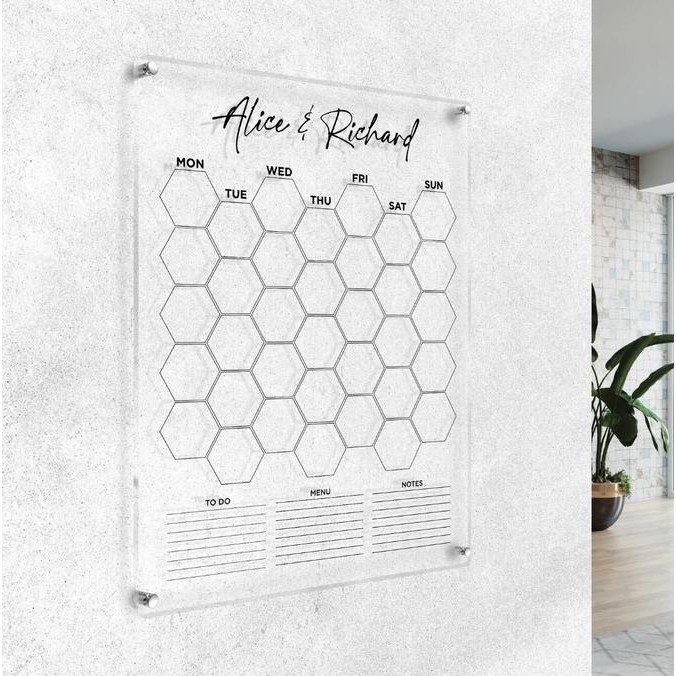 

Daily Planner Akrilik Weekly Planner | Wall Planner Acrylic Bee