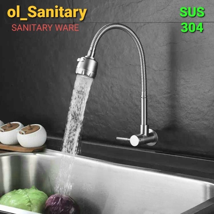 KERAN ANGSA SUS 304/ KRAN CUCI PIRING STAINLESS