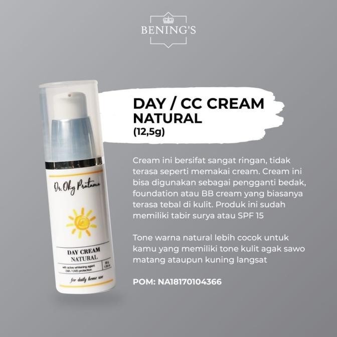 Day Cream ( Cc Cream ) Natural By Bening'S Clinic Dr Oky
