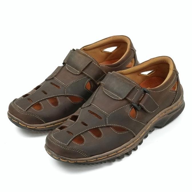Sepatu Sandal Pria Kulit Asli Sendal Fordza Dp.302