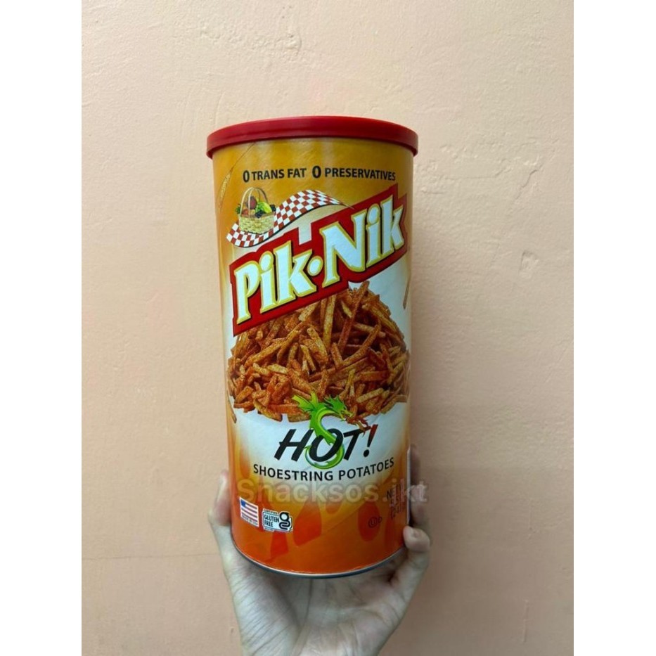 

Pik Nik Cheddar Cheese Shoestring Potatoes / Hot / Original - Piknik