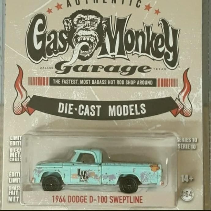 greenlight gas monkey 1964 dodge D 100 sweptline